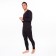 Male thermal underwear (jumper, pants), black color, size 46