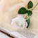 Artificial flowers "Rose charm" 6x46 cm, white