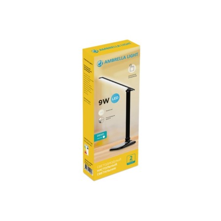 Ambrella Light, Desk, DE501, LED, 9 W, 400LUM, 4200K, Black Color Black-5
