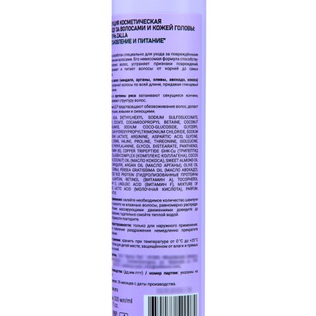 ZALLA shampoo "Restoration and power" 300ml-2