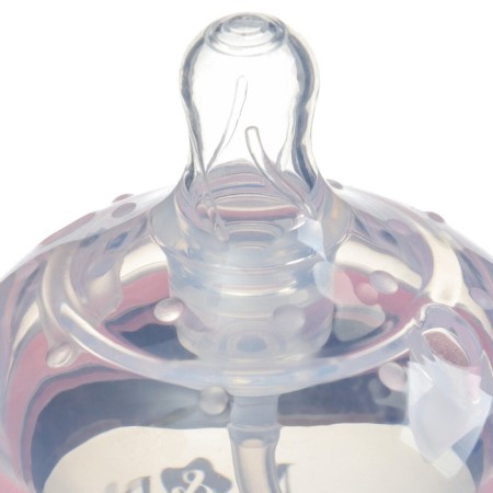 Bottle for feeding M&B, SHG Ø70mm, 150ml., Silicone sausage, pink color-6