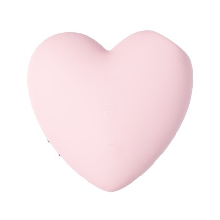 Vacuum-wave contactless stimulator of the Satiffyer Cutie Heart, silicone, pink color-1