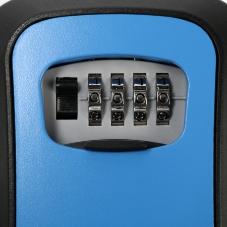 Key with a code lock, size 12x9.6x4 cm, blue color-9