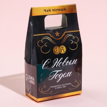 Black tea "Festive mood" in a box-package box, 100 g.-5