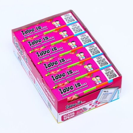 Love is chewing sweets strawberries, 12*24*20g-2