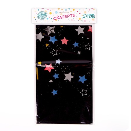 Great tablecloth “Happy Birthday” 137 × 183 cm, black color-4