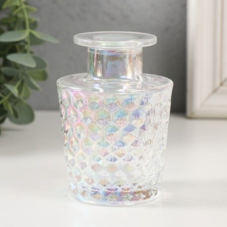 Diffusor for essential oils "Sot" 100 ml transparent mother of pearl 6x6x9 cm