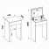 Folding table "SP-21", 446 × 356 × 740 (1080) mm, sonoma oak color
