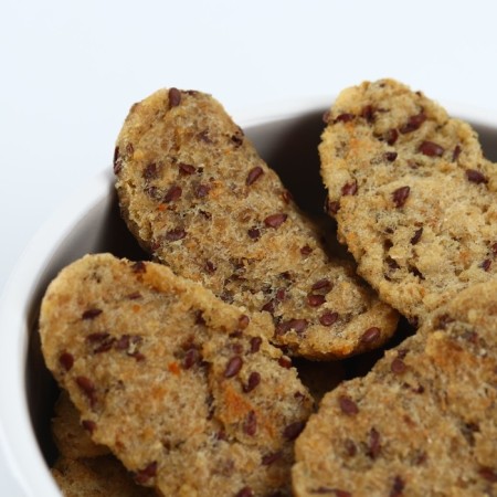 Dog treats natural petlab: cod crachers with flax seeds, 40 g.-6
