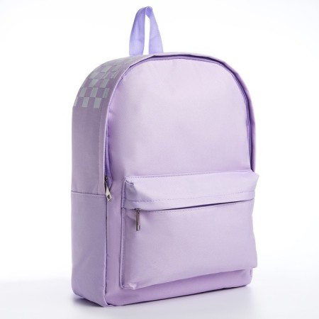 School textile school with print on the upper part, 38x29x11 cm, lilac color-3