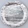 Paper "Strips" plate, in the set 6 pcs., Silver color