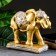 Figure "Elephant" Bronze/silver 31x12x27cm