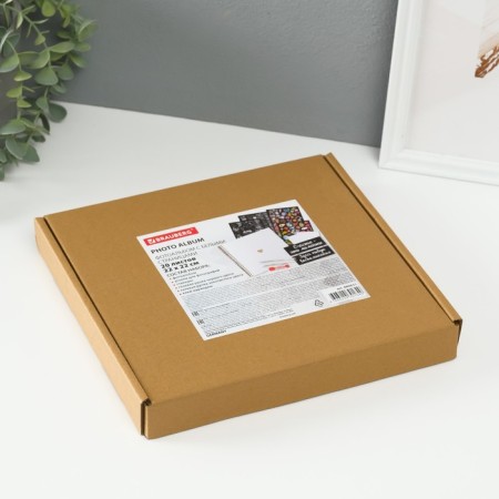 Photo album Brauberg White Line, size 22x22 cm, 20 white sheets-16