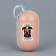 Container with packets for cleaning the dog "Life is beautiful", color peach color