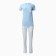 Female homemade set (sweatshirt and trousers), blue color, size 46