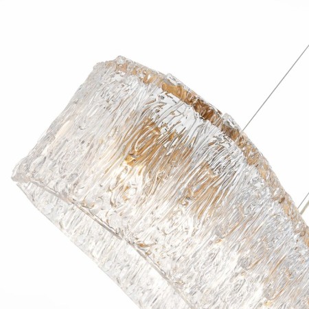 Suspended EVOLUCE lamp. Sle283203-10. Rida. 10x40 watts, E27, 79x30x22 cm, golden color-4