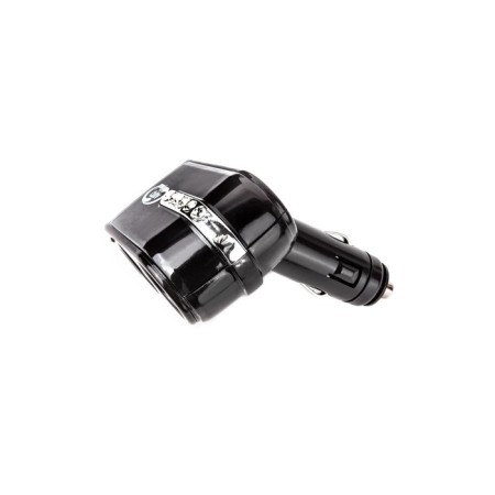 Autovirazh cigarette lighter 1000 mA, 12/24 V, 2 devices +1 USB 5V-3