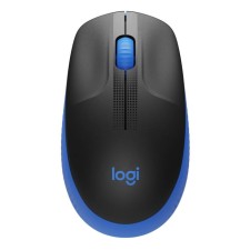 Logitech m191 Black/blue optical (1000dpi) wireless USB (2but)