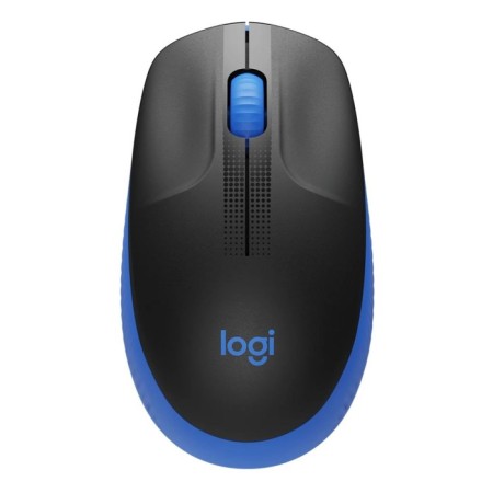 Logitech m191 Black/blue optical (1000dpi) wireless USB (2but)