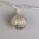 Garland “thread” 4 m with nozzles “ball with a pattern”, IP20, transparent thread, 20 LED, white glow, 8 modes, 220 V