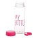 Water bottle, 500 ml, My Bottle, 19.5 x 6 cm, Czech included, fuchsia