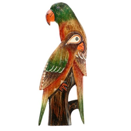Panel "Parrots" wood 20x2x50 cm-3