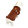 Sheepskin coat for dogs, size m, brown
