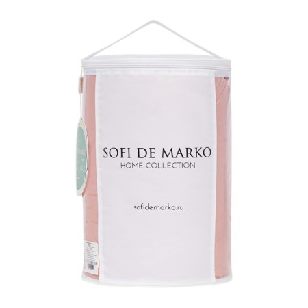 Blanket, size 160x220 cm, pink color-2
