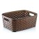 Hobbylife Rattan basket, size m, with handles, 19.5x26x9 cm, color mix