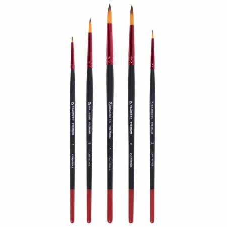 System Synthetics 5 pieces, Brauberg Premium, round No. 1, 2, 3, 4, 5-2