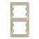 The frame "Glossa" Sche GSL000206, double, vertical, beige color
