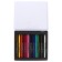 Pencils are whole, in a metal box, 16 colors