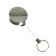 Badge holder, 70 cm-metallic, clip, clothespin, silver