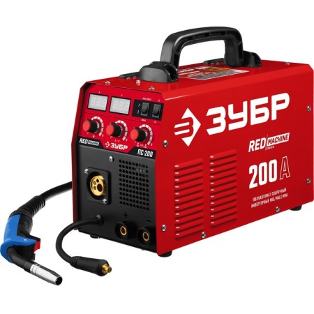 Welding semiautomatic device "Zubr" PS-200, Inverter, 6.4 kW, Max 29 A, MMA, MIG, MAG, efficiency 85%