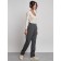 Warmed female trousers, size 50, gray color