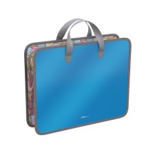 Folder with handles A4 60mm 330*260 Erichkrause Glossy Bubble Gum, aroma, blue