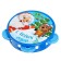 A set of musical instruments “Happy New Year”, sound, light, blue color