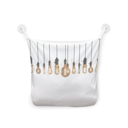 Organizer in a bath on suction cups “Excess light bulbs”, for storing toys and trifles, size 33x39 cm-2