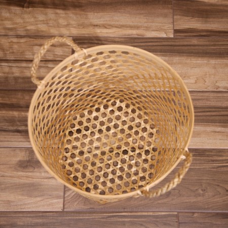 Wicker basket, from bamboo 35x35x45 cm-3