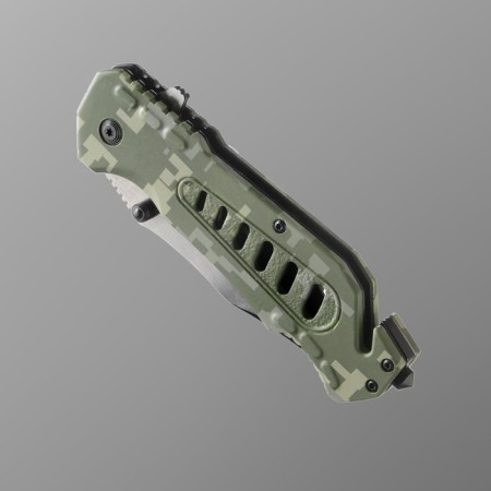 A folding stinger knife with a clip, a slope, 9 cm, blade - 3cr13, hilt - steel-1
