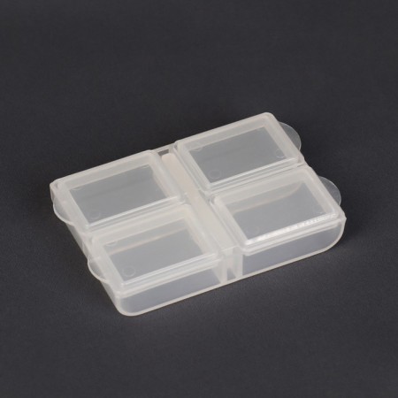 Organizer for beads, 6.4 × 4.4 × 1.3 cm, the color is transparent-2