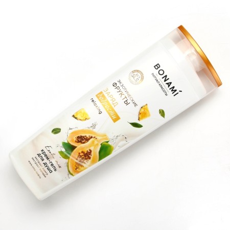 Shower gel, vigor charge, 400 ml, aroma of exotic fruits, bonami-1