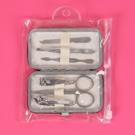 The manicure set “Paris”, 6 items, in a case, in a PVC - a package, Mix drawing-7