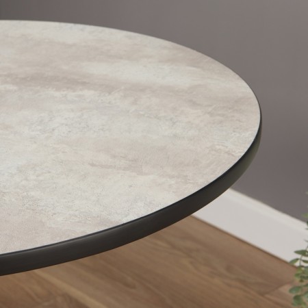 Table Kitchen Rund LDSP 22 mm, 780x780x740, cement-3