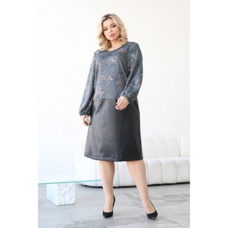 Female dress, size 58, black color-6