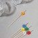 Skewers "Smile", 12 cm, set 25 pcs, color mix
