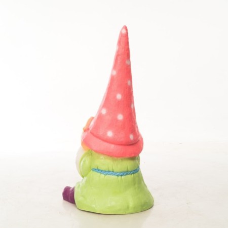 Garden Figure "Dwarf Nevidis" Pink, 43x38x85cm-3