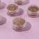A set of sparkles for decor, small grinding, bronze color, 6 pieces