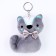 Soft toy "cat", on a key fob, 11 cm, mix