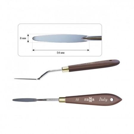 Mastikhin Gamma "Old Master" No. 10, blade 54 x 8 mm (Italy)